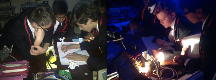 Light Experiments, planned and led by 9M students. 